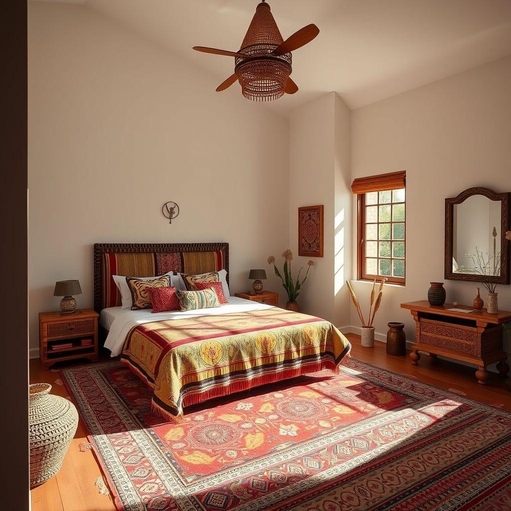 Tribal guest room - AI Generated