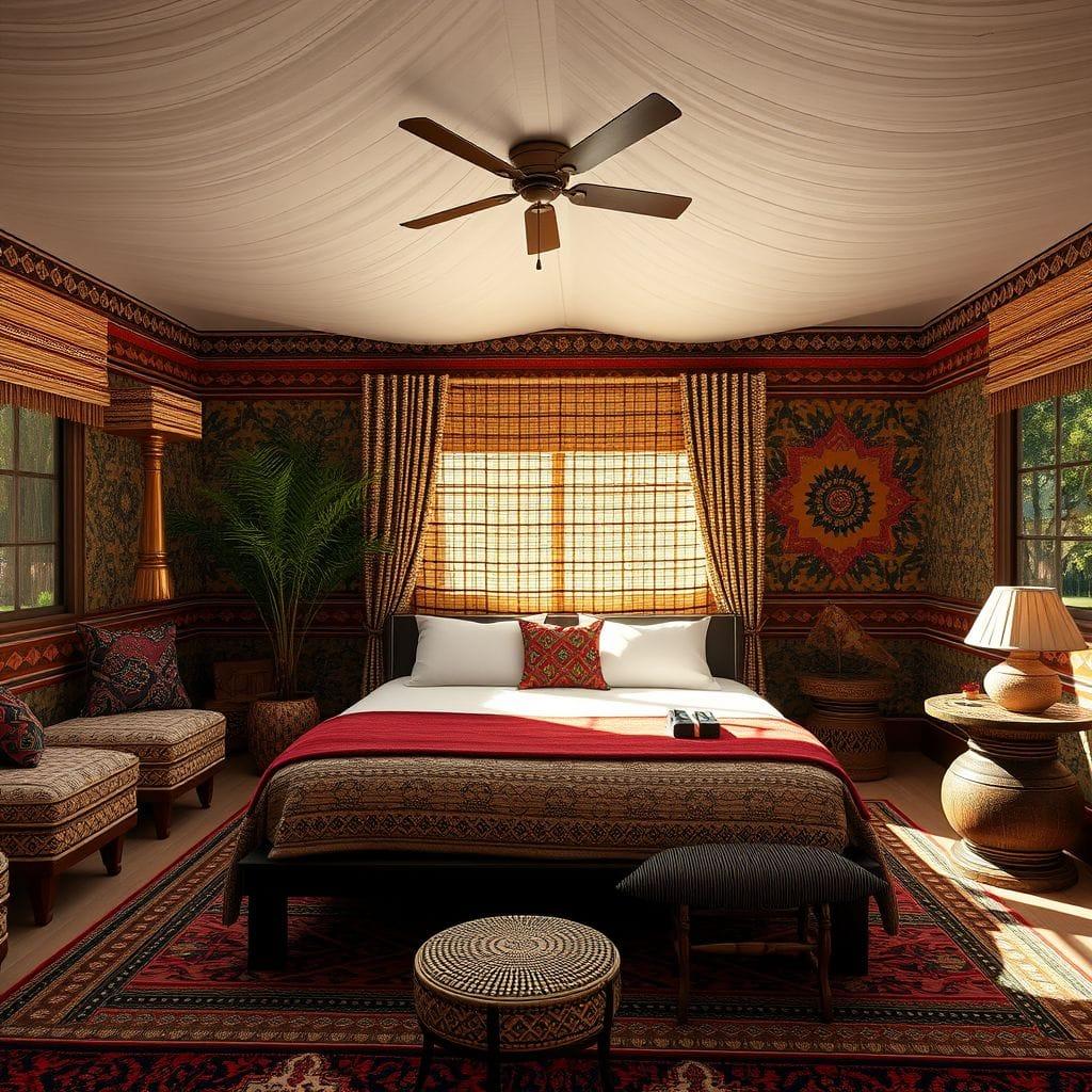 Tribal guest room - AI Generated