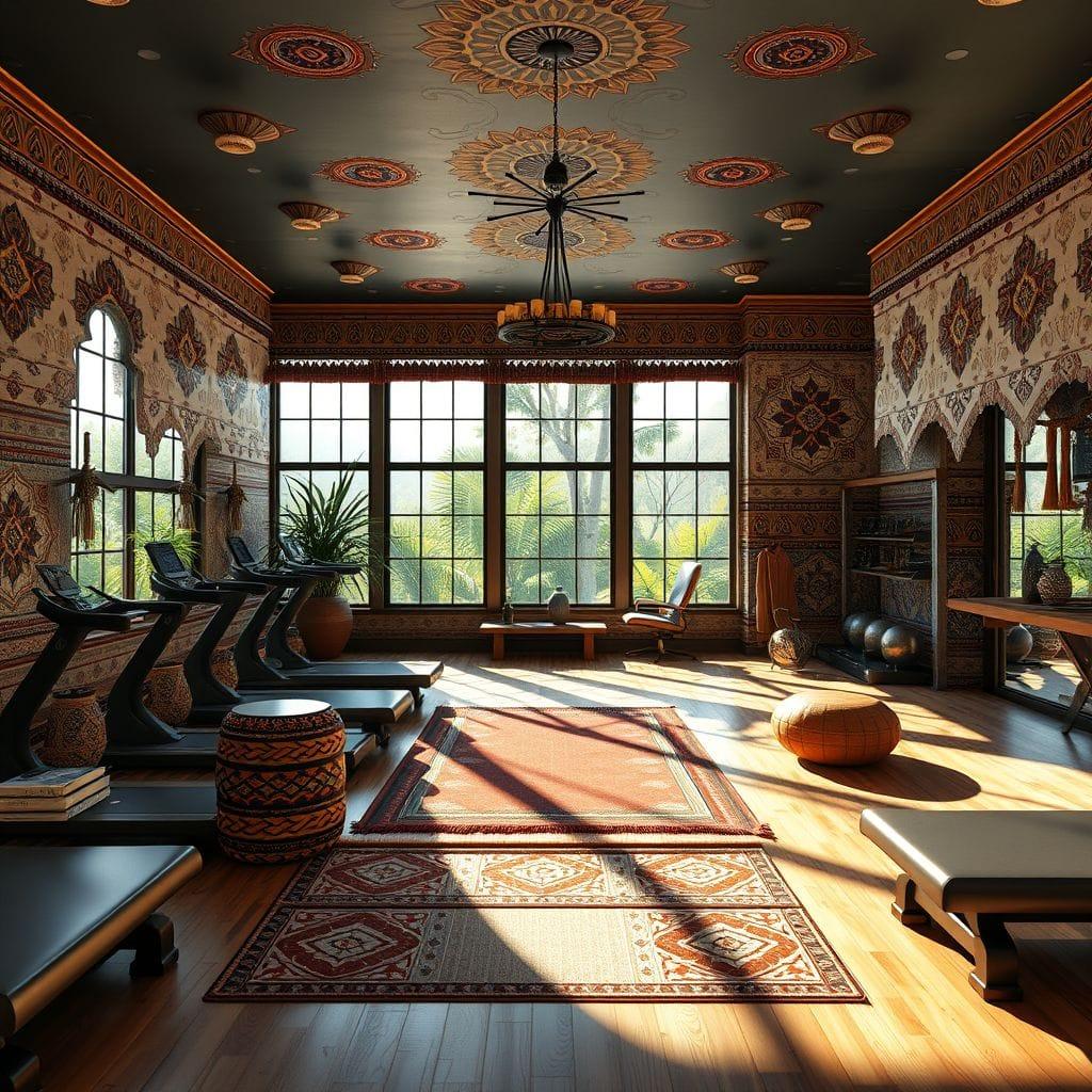 Tribal gym - AI Generated