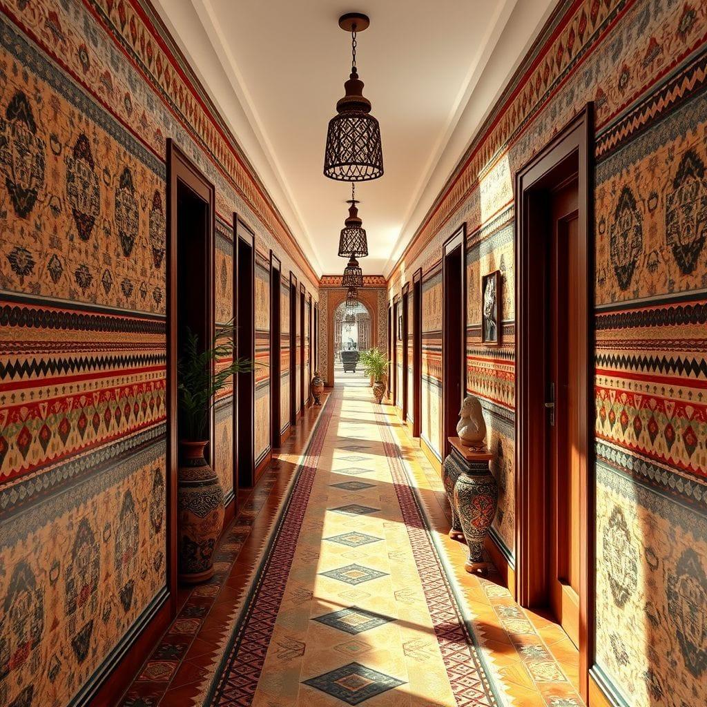 Tribal hallway - AI Generated