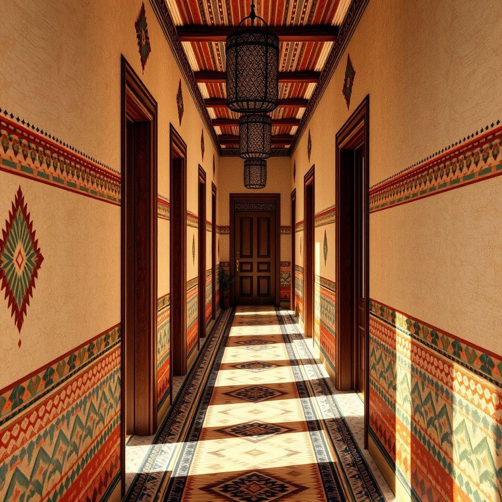 Tribal hallway - AI Generated