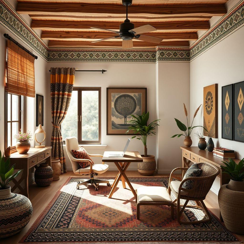 Tribal home office - AI Generated