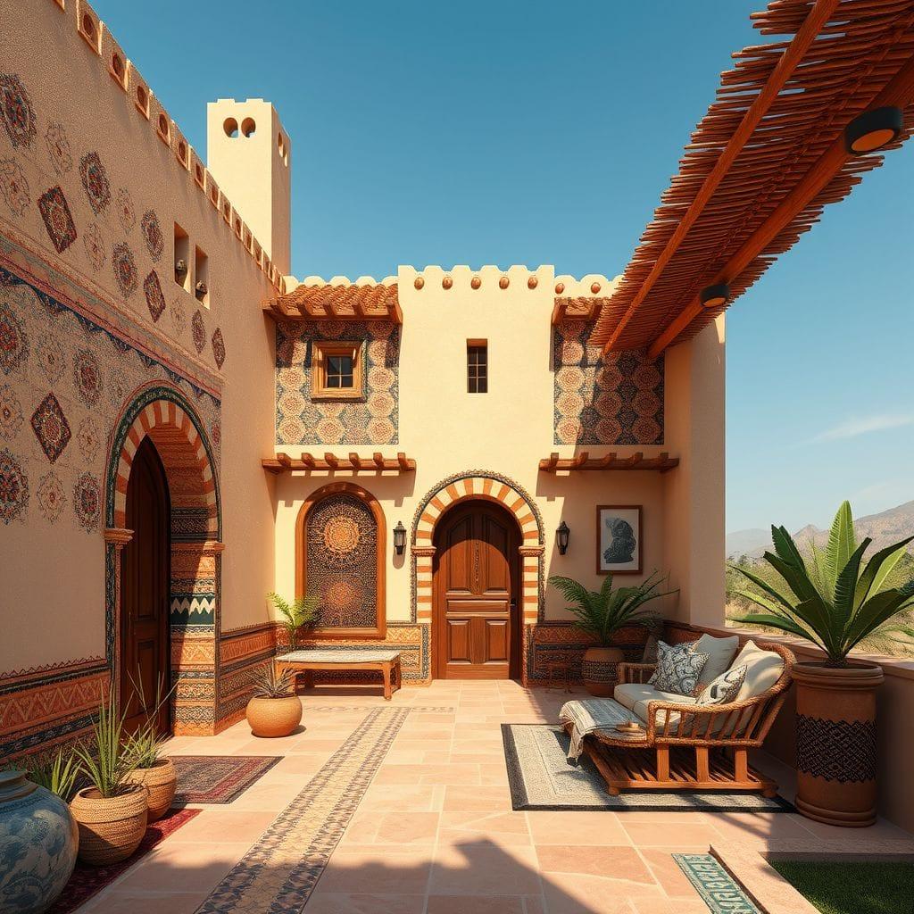 Tribal house exterior - AI Generated