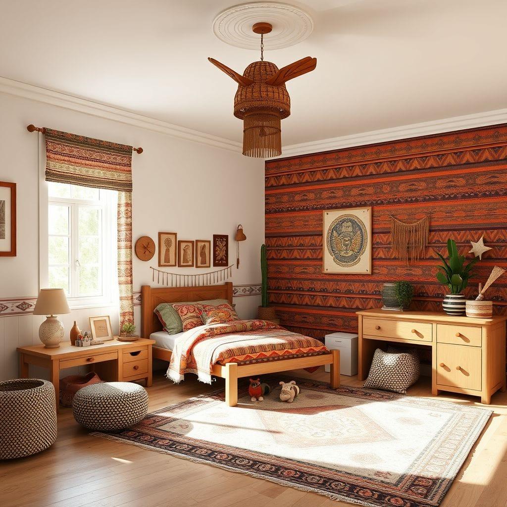 Tribal kids room - AI Generated