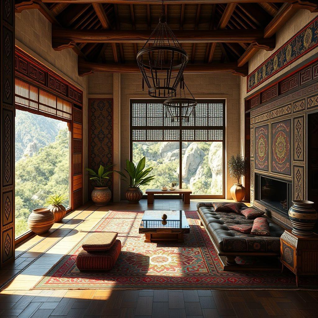 Tribal onsen - AI Generated