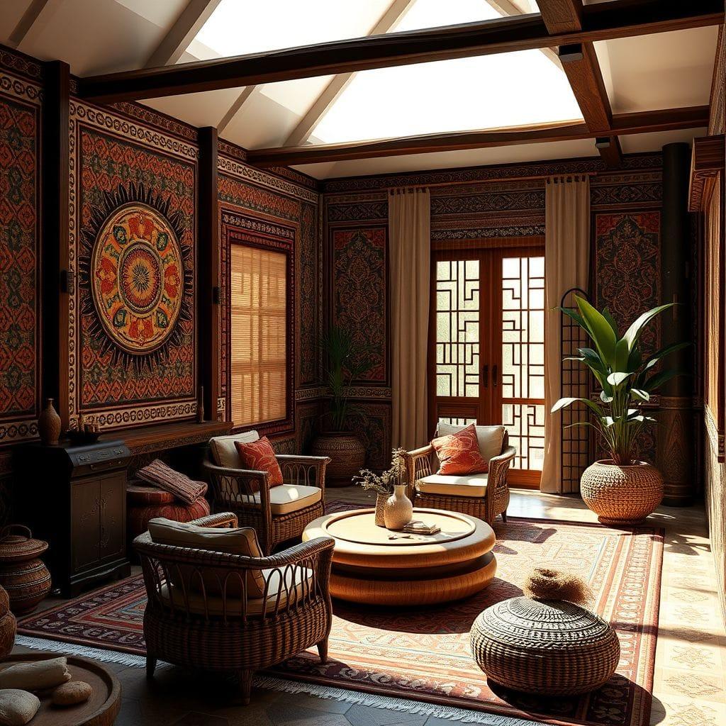 Tribal onsen - AI Generated
