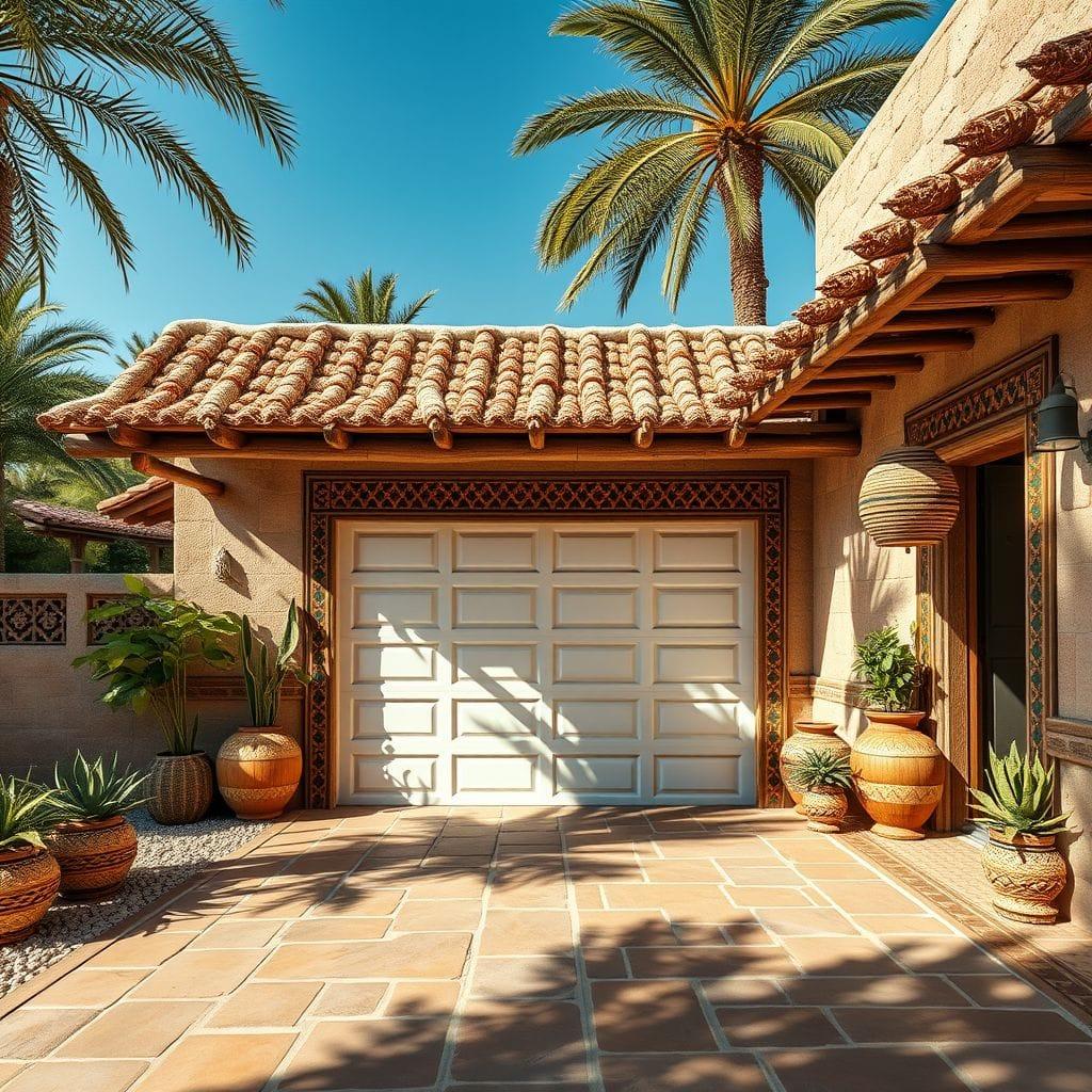 Tribal outdoor garage - AI Generated