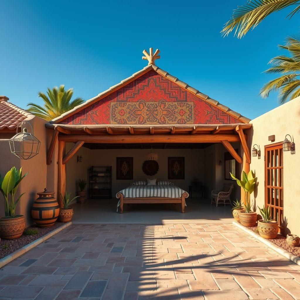 Tribal outdoor garage - AI Generated