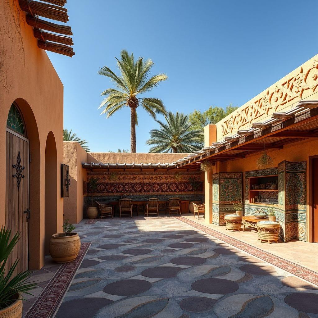 Tribal outdoor garage - AI Generated