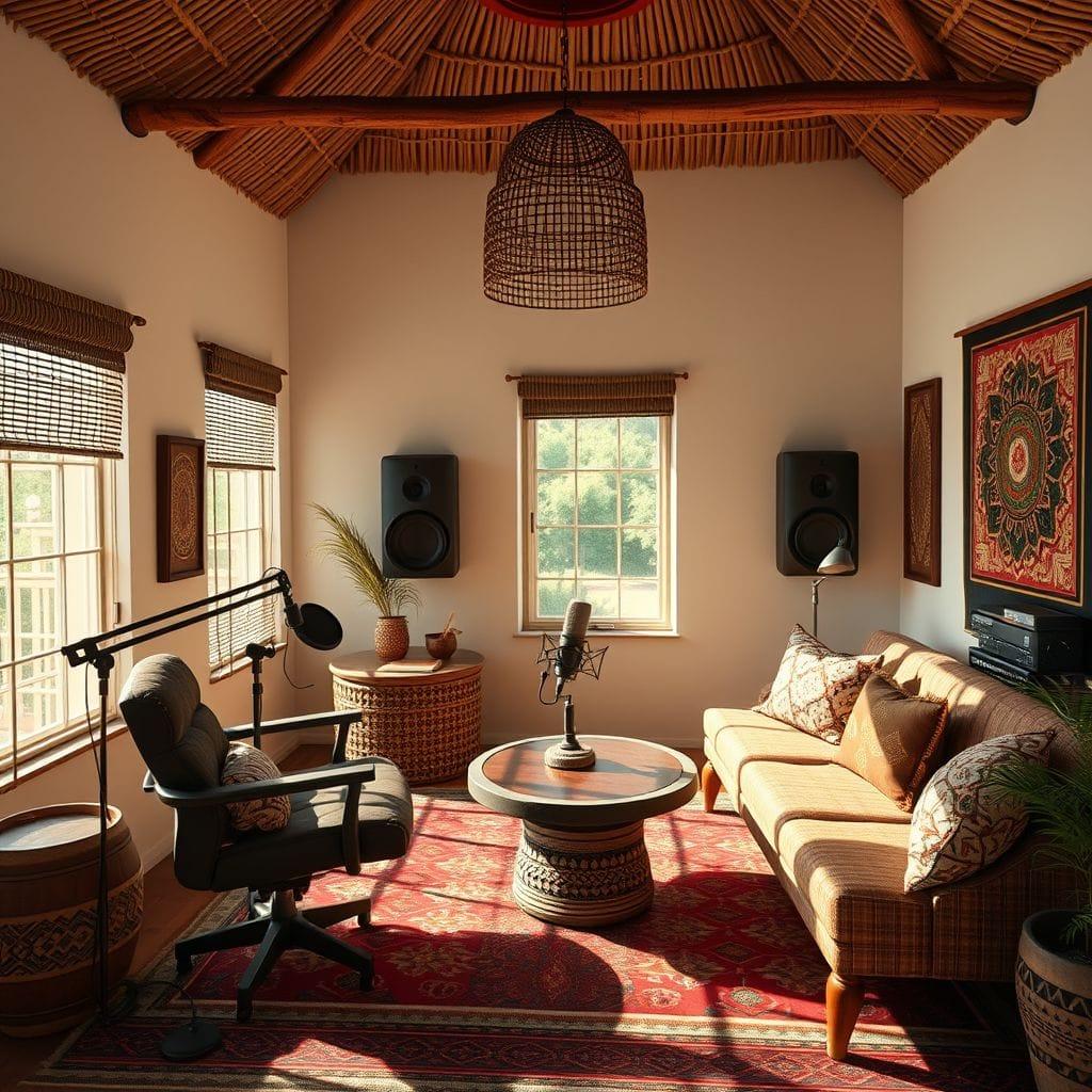 Tribal podcast studio - AI Generated