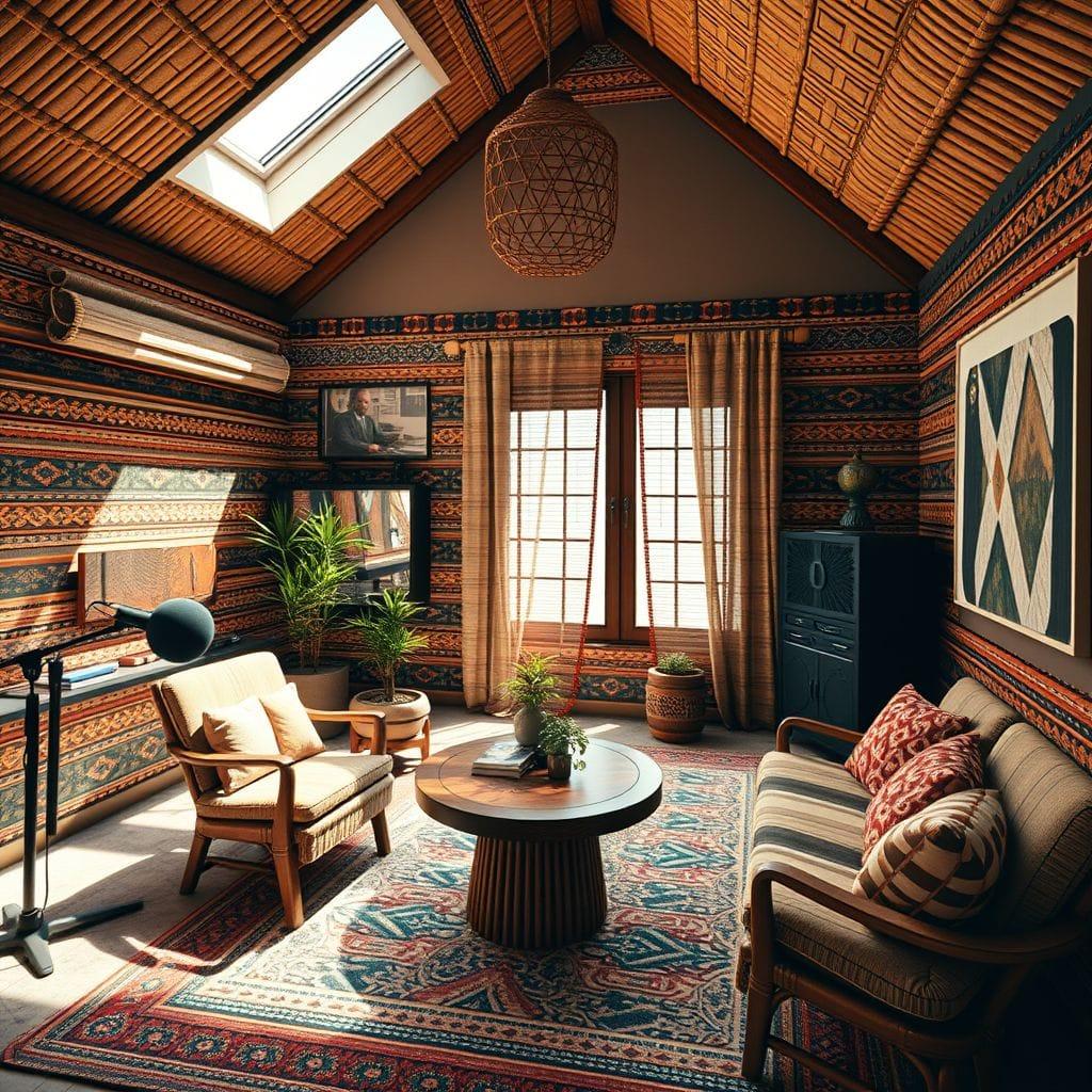 Tribal podcast studio - AI Generated