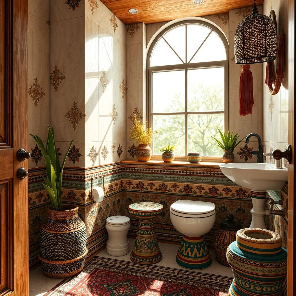 Tribal toilet - AI Generated