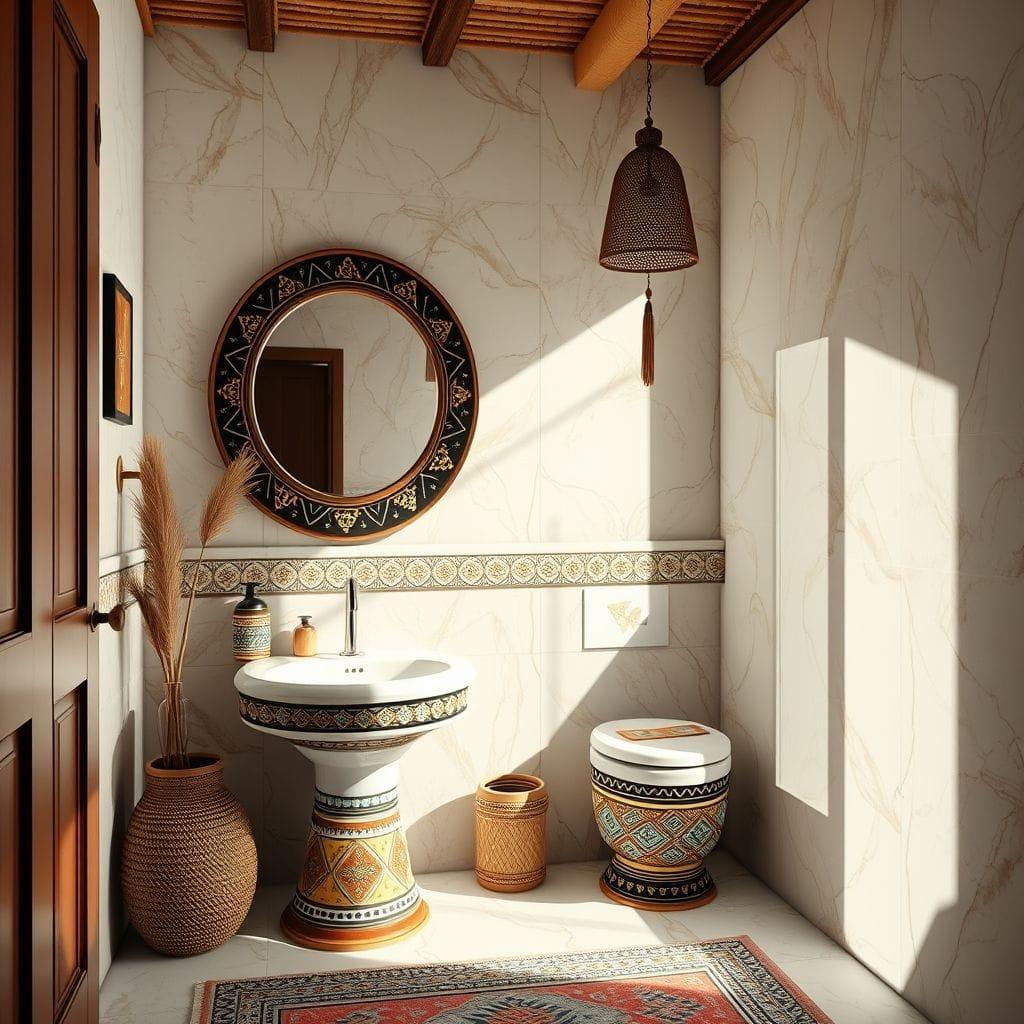 Tribal toilet - AI Generated