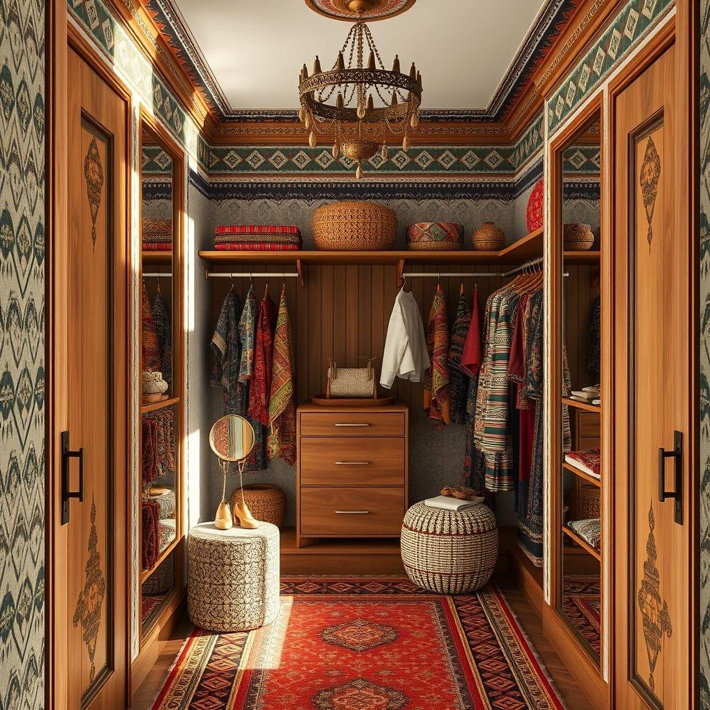 Tribal walk-in closet - AI Generated