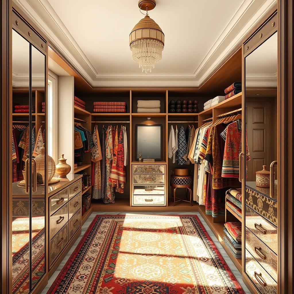 Tribal walk-in closet - AI Generated