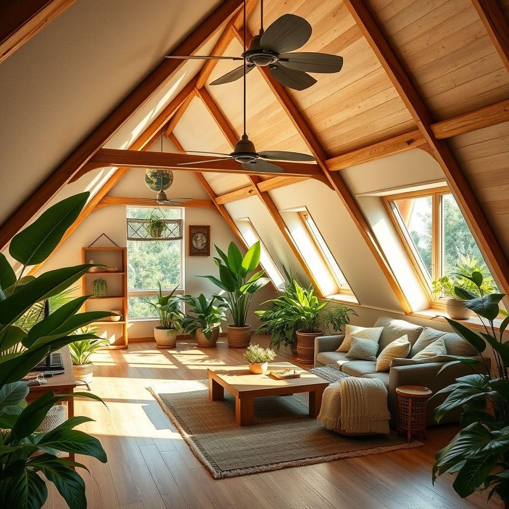 Tropical attic - AI Generated