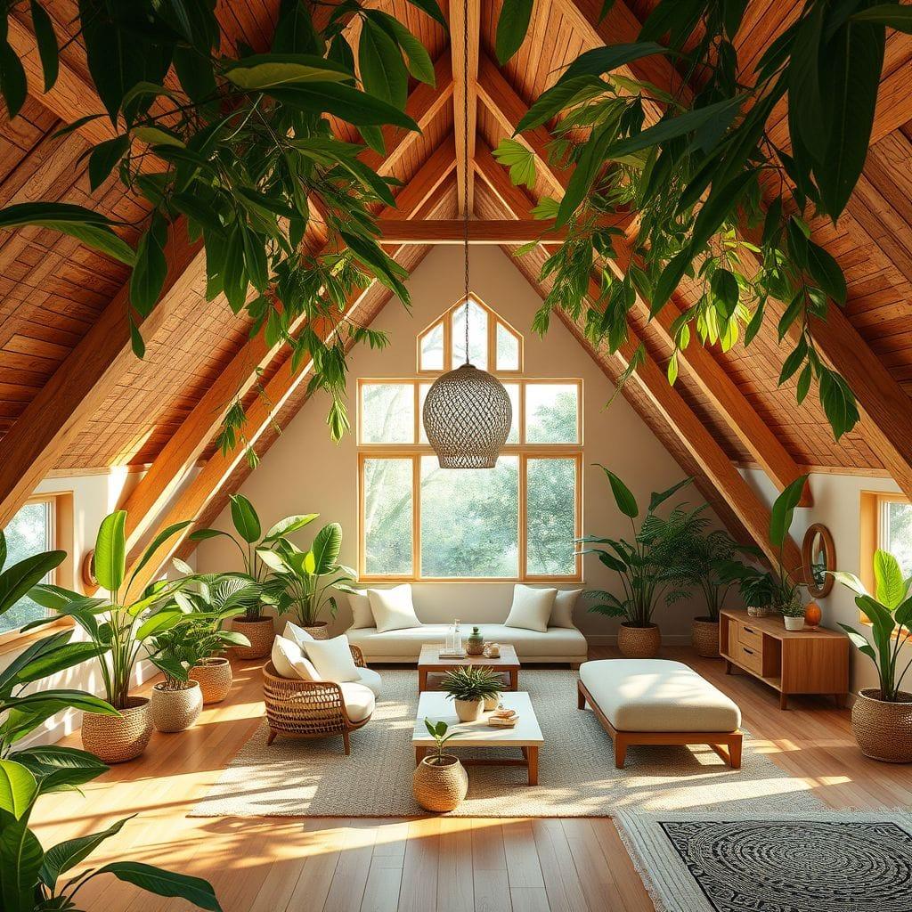Tropical attic - AI Generated