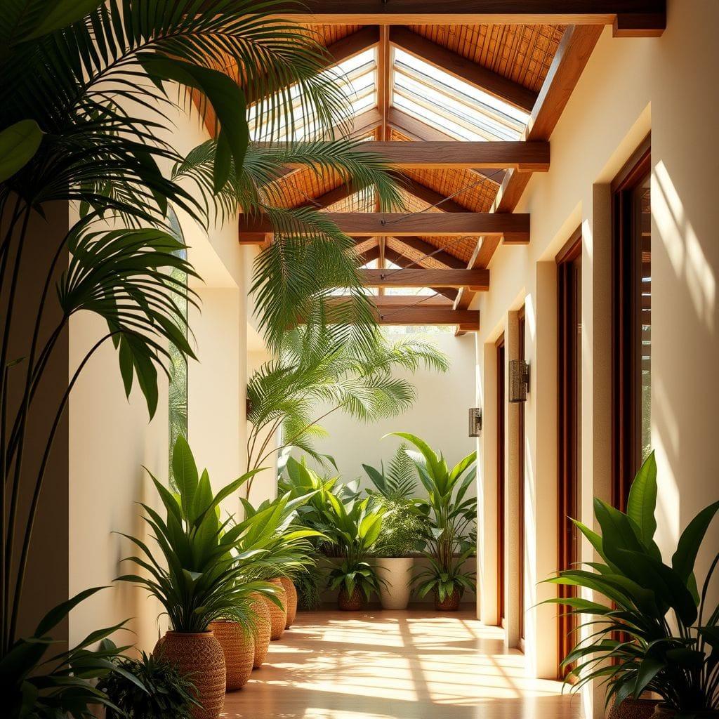 Tropical hallway - AI Generated