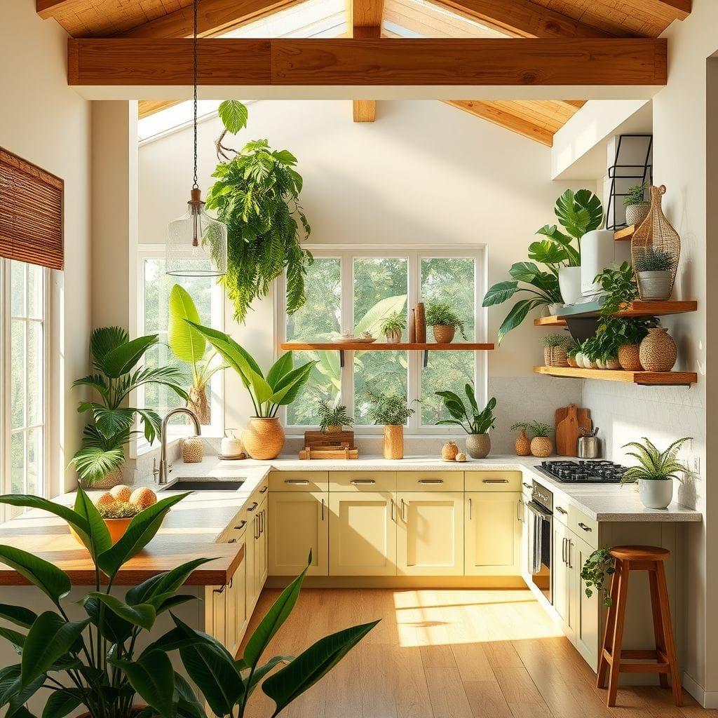 Tropical kitchen - AI Generated