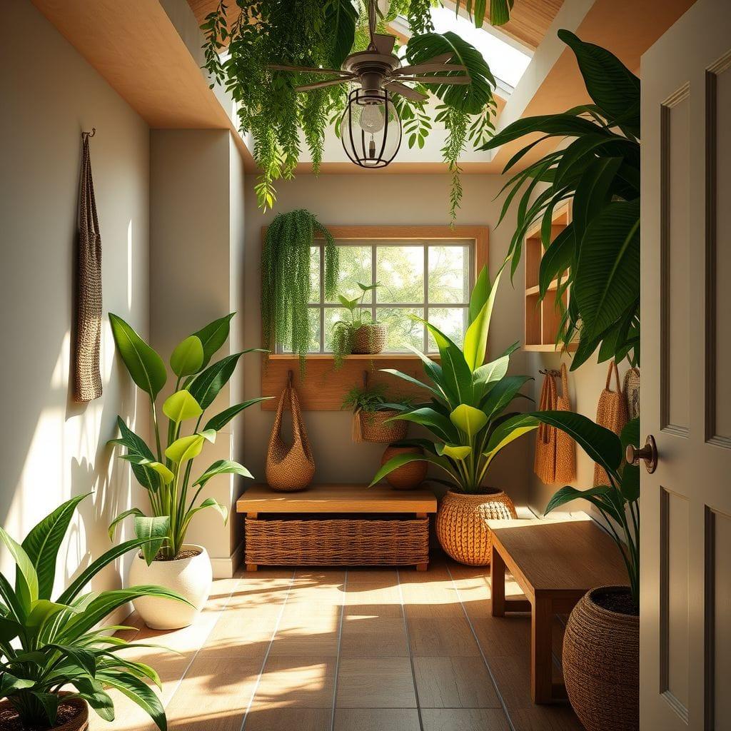 Tropical mudroom - AI Generated