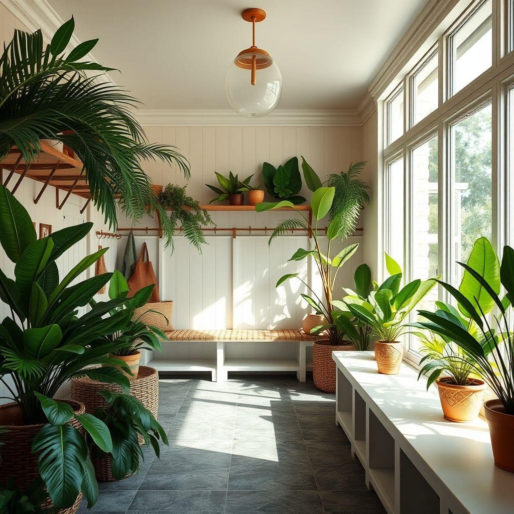 Tropical mudroom - AI Generated