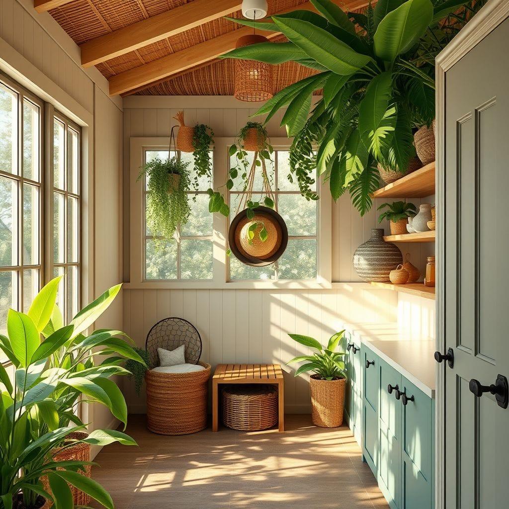 Tropical mudroom - AI Generated