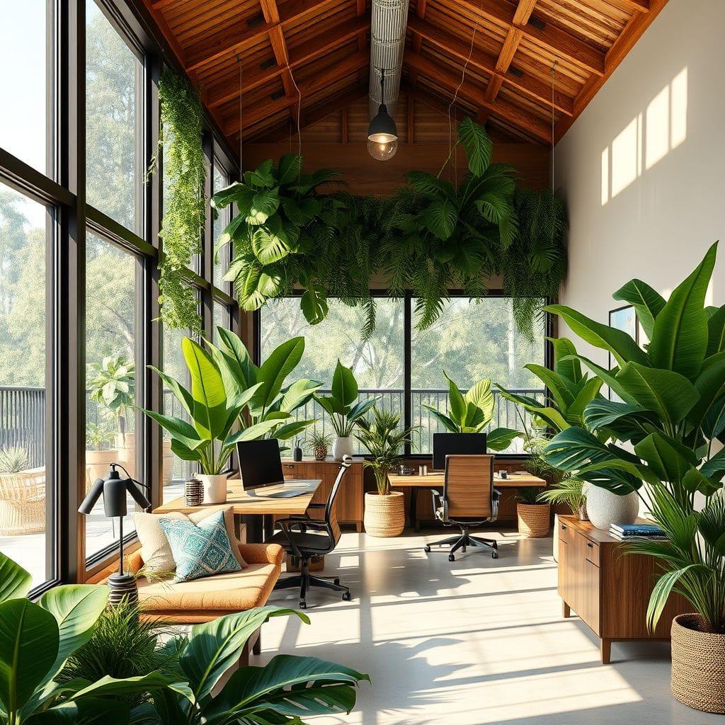Tropical office - AI Generated