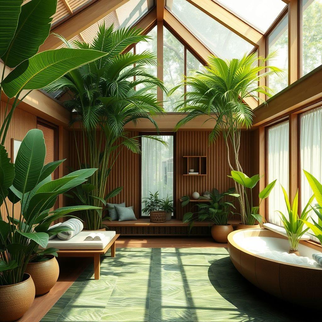 Tropical onsen - AI Generated