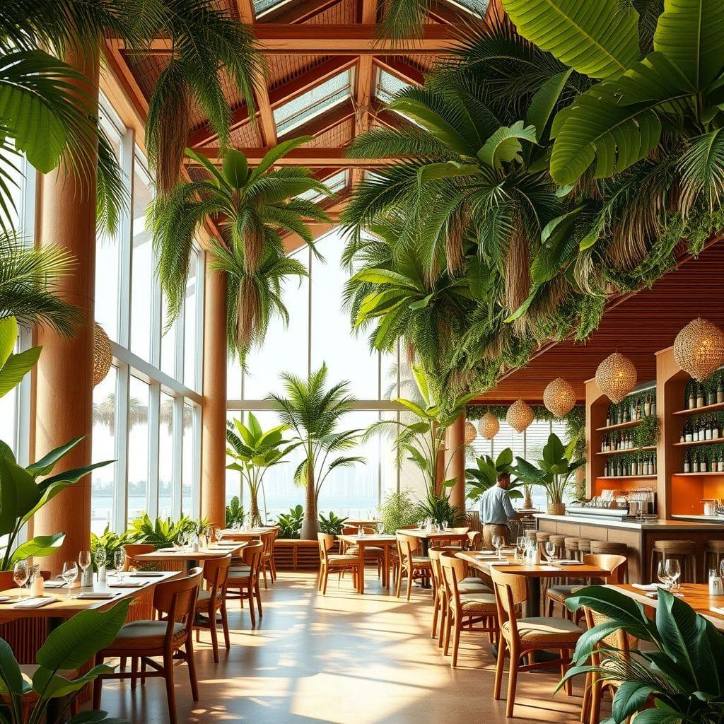 Tropical restaurant - AI Generated