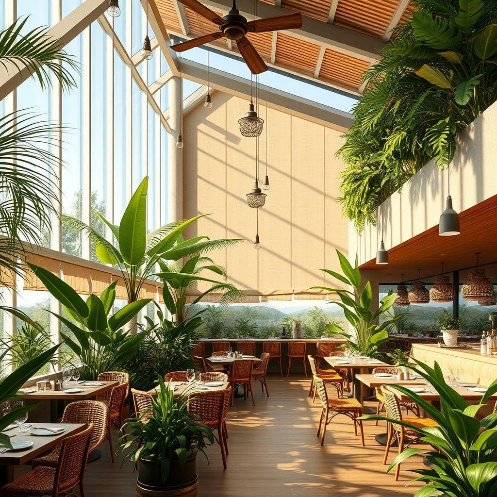 Tropical restaurant - AI Generated