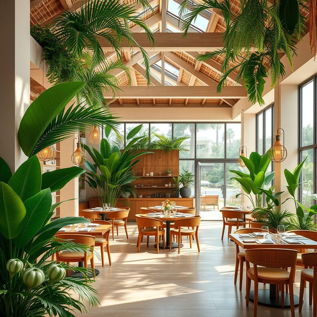 Tropical restaurant - AI Generated