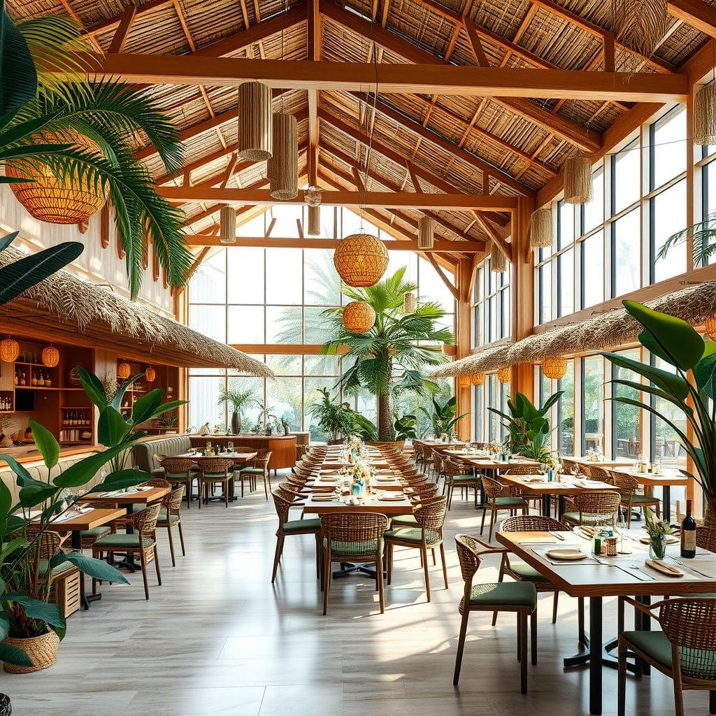 Tropical restaurant - AI Generated