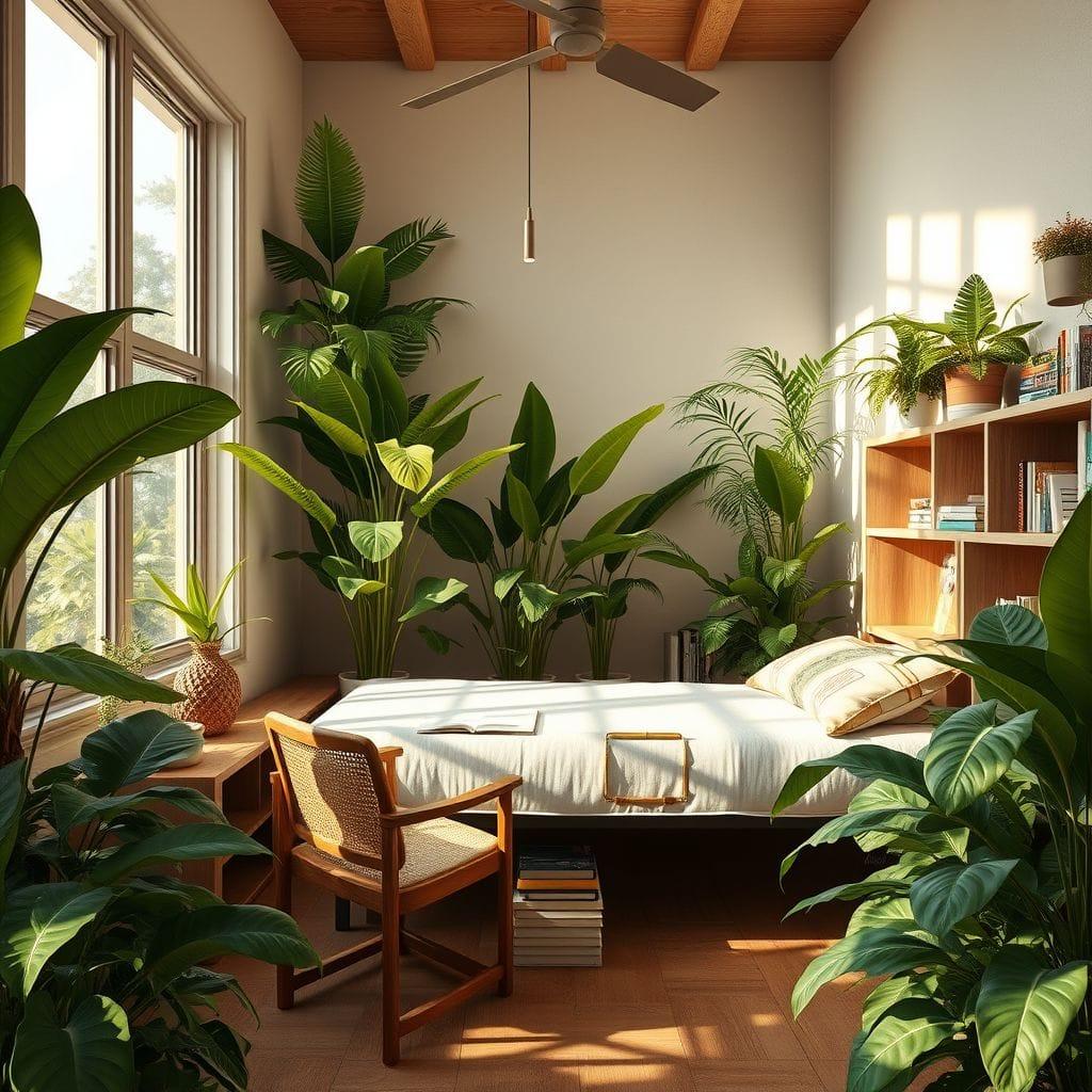 Tropical study room - AI Generated