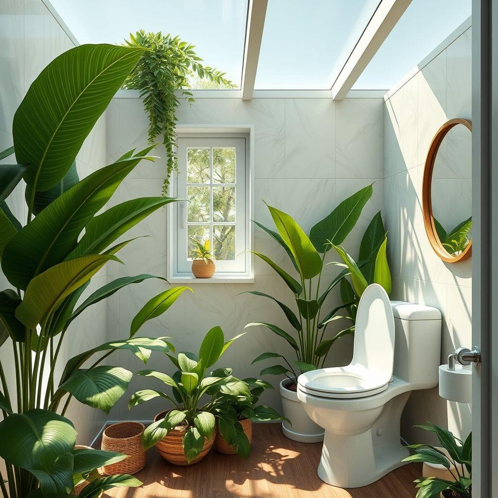 Tropical toilet - AI Generated