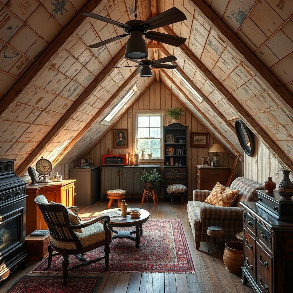 Vintage attic - AI Generated