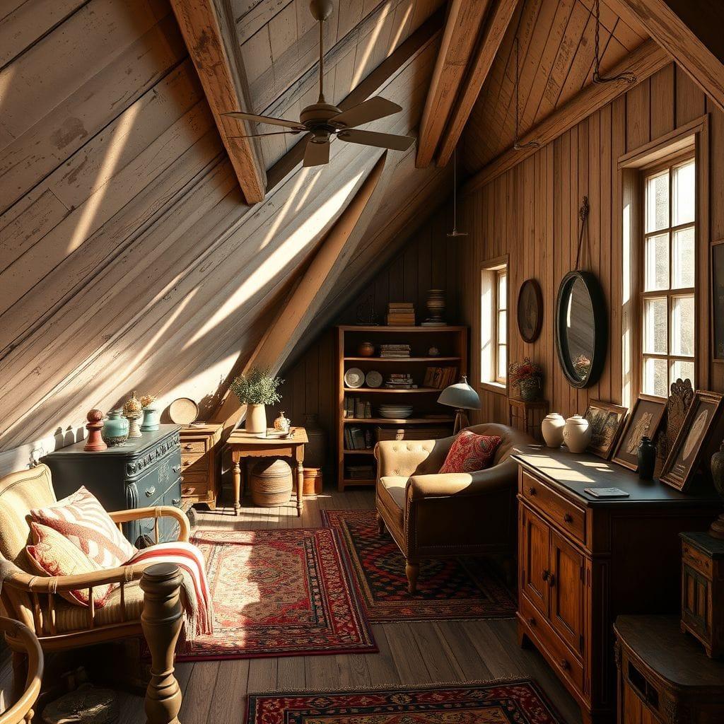 Vintage attic - AI Generated