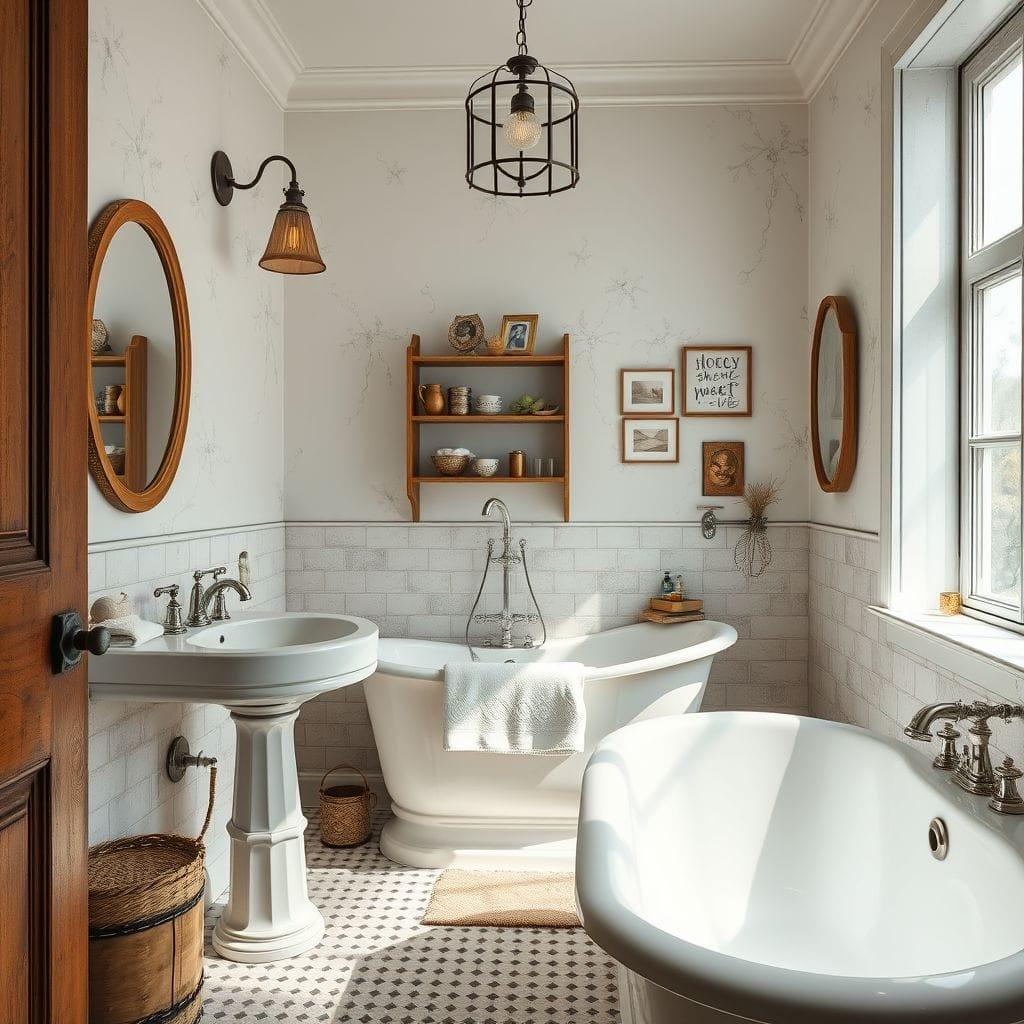 Vintage bathroom - AI Generated