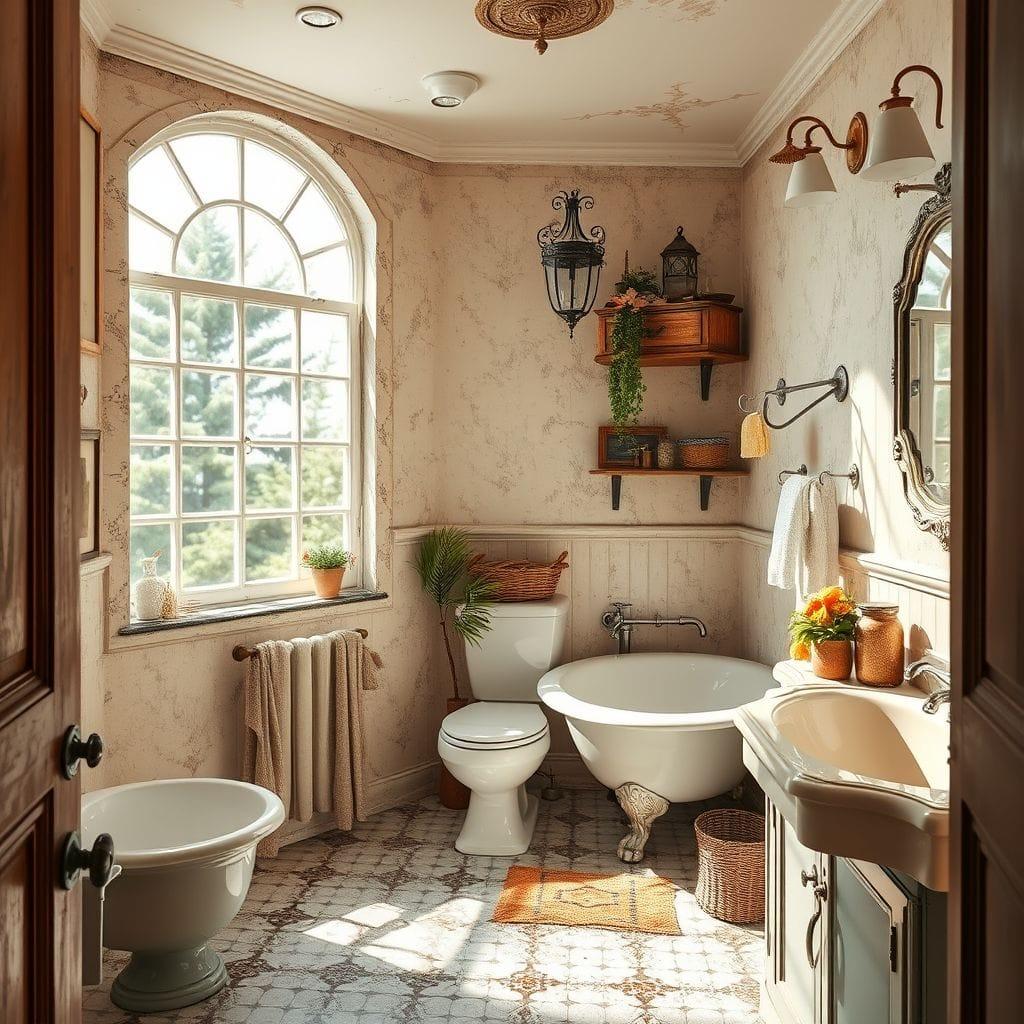 Vintage bathroom - AI Generated