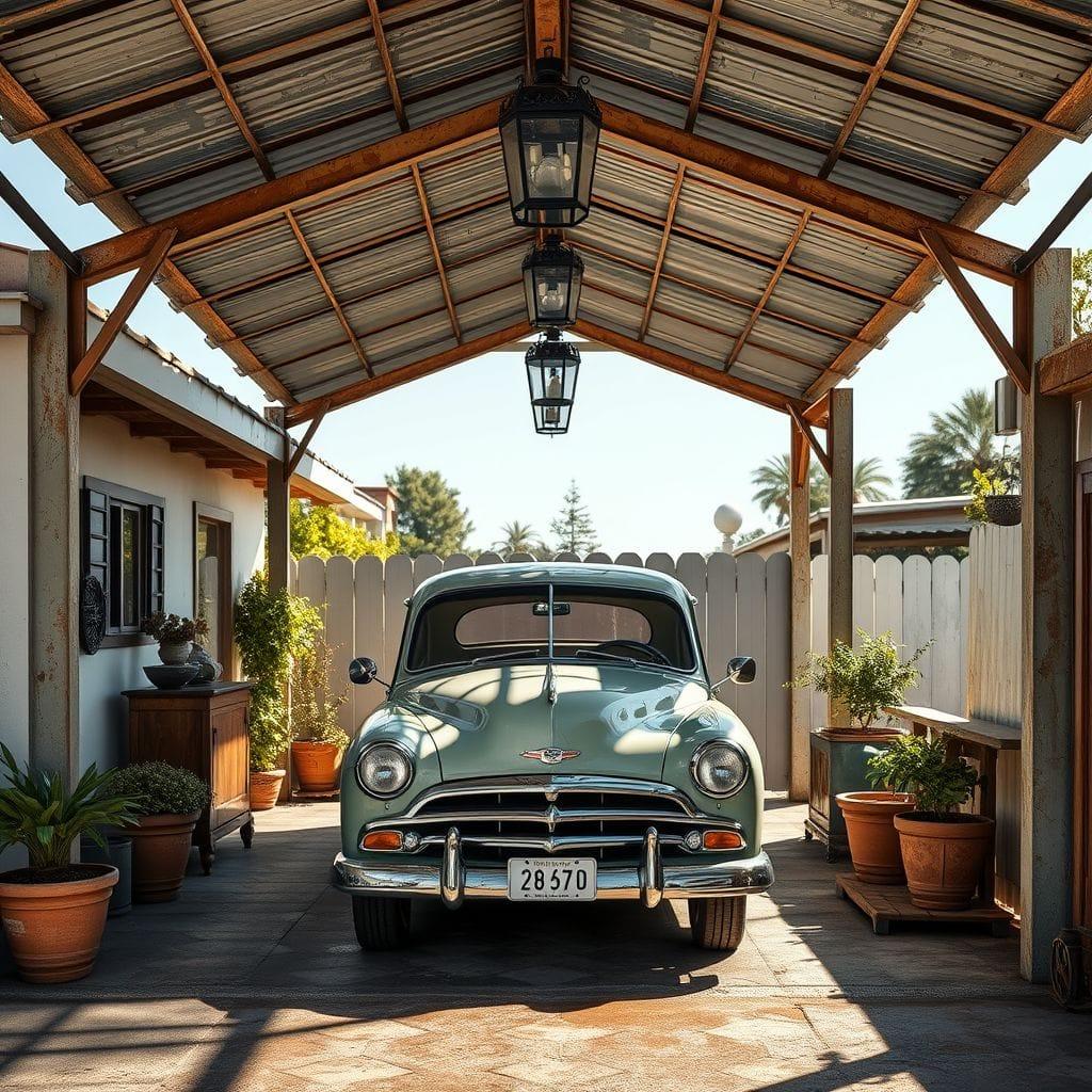 Vintage carport - AI Generated