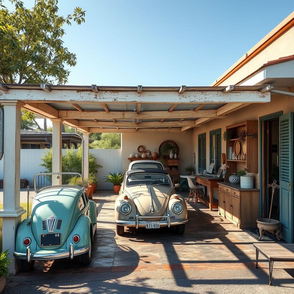 Vintage carport - AI Generated