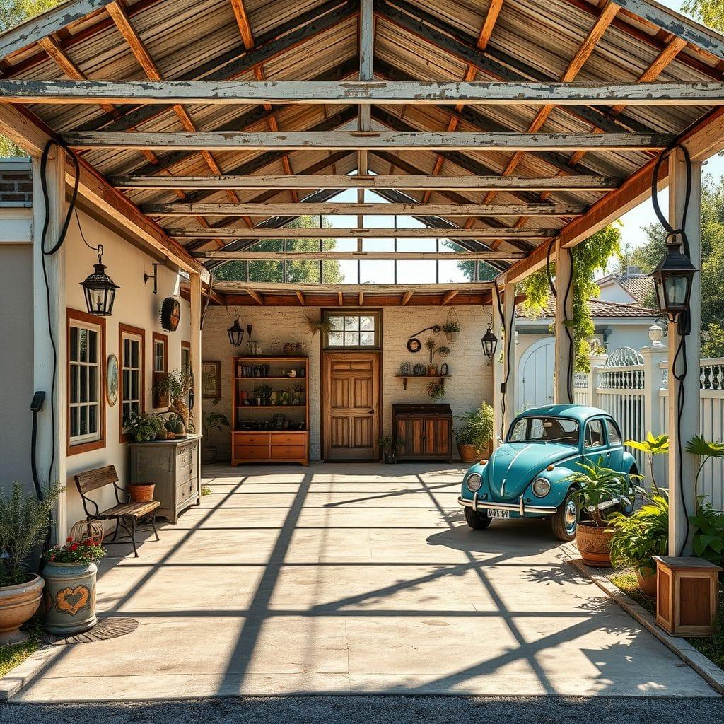 Vintage carport - AI Generated