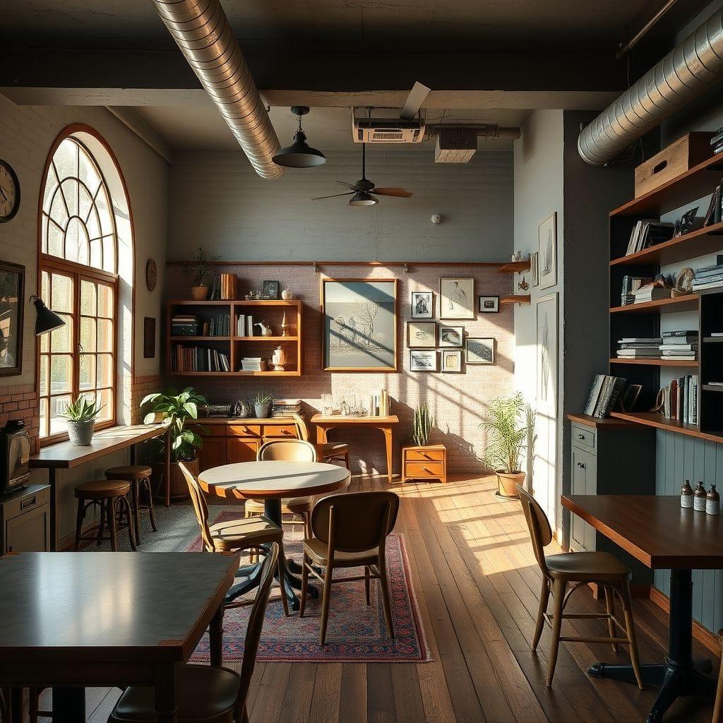 Vintage coworking space - AI Generated