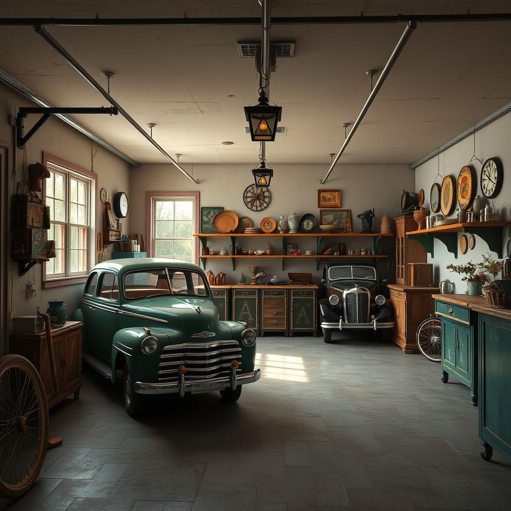Vintage garage - AI Generated