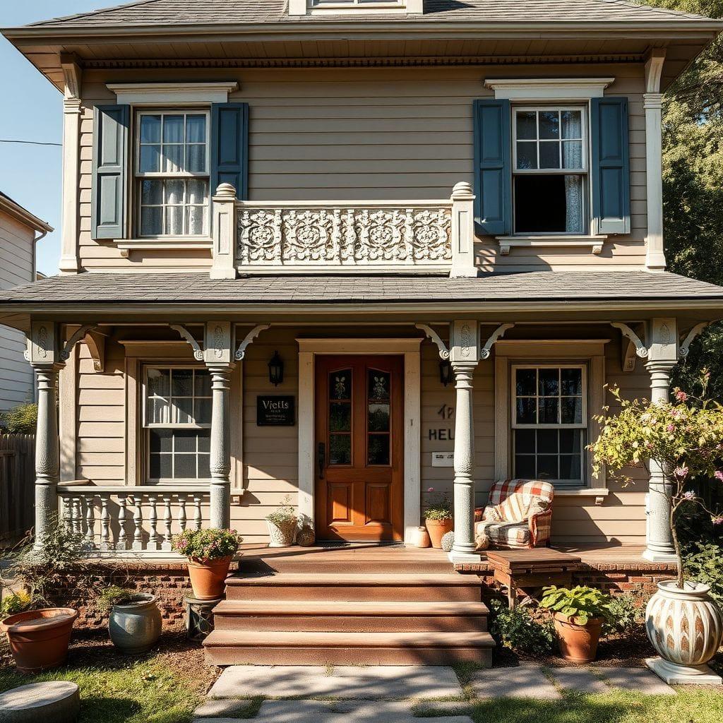 Vintage house exterior - AI Generated