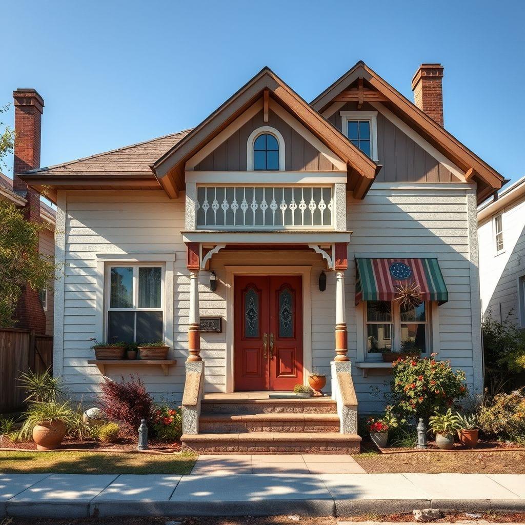 Vintage house exterior - AI Generated