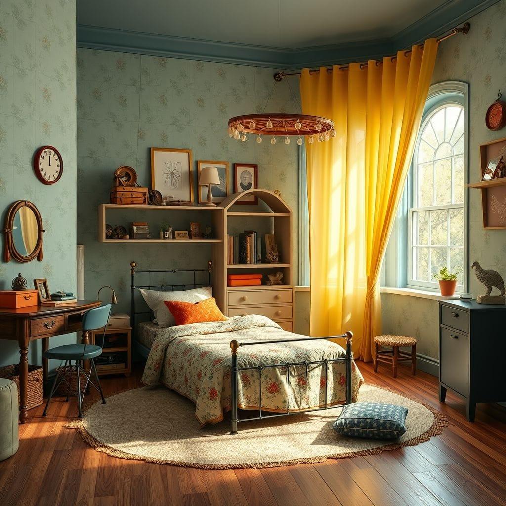 Vintage kids room - AI Generated