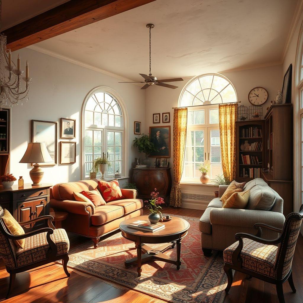 Vintage living room - AI Generated