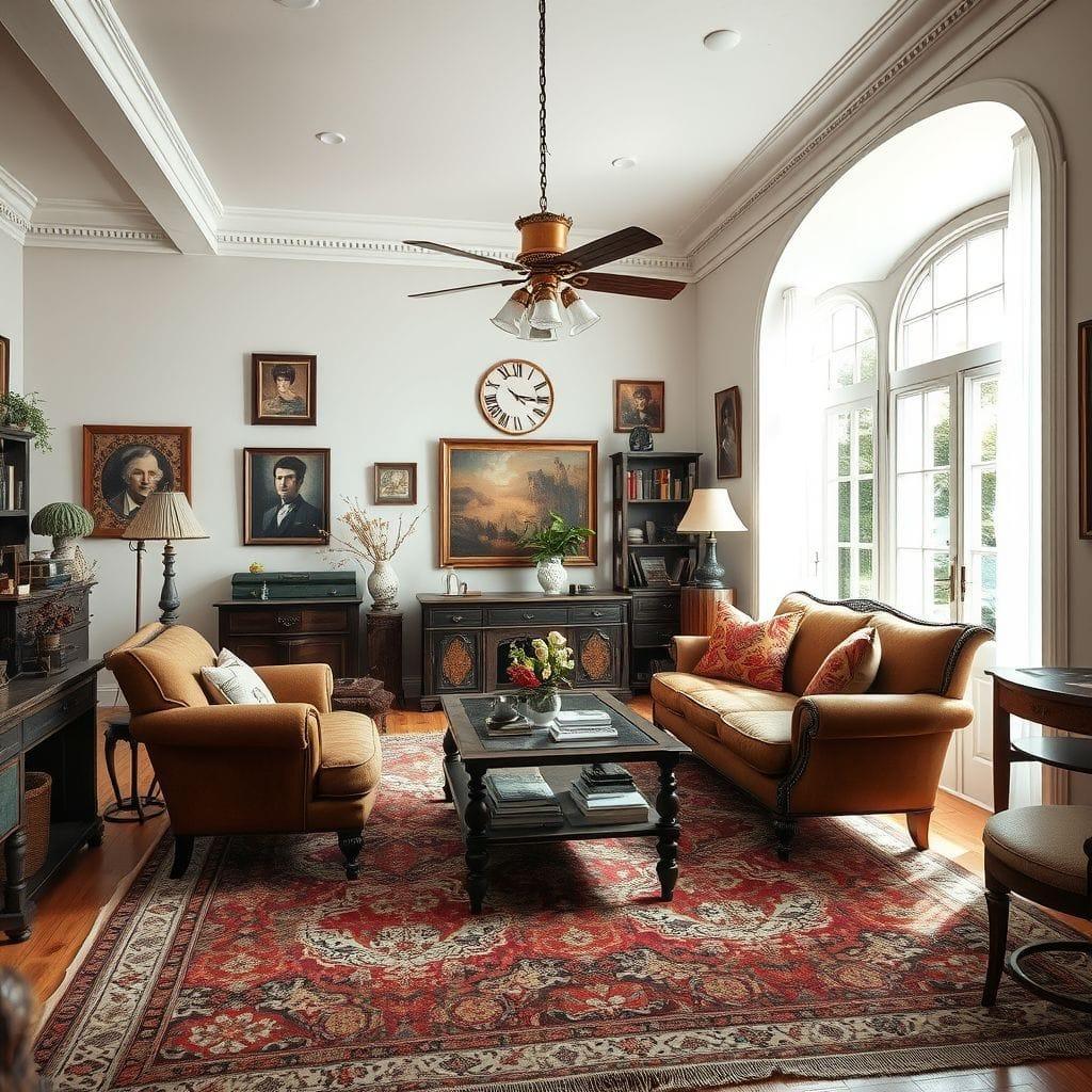 Vintage living room - AI Generated