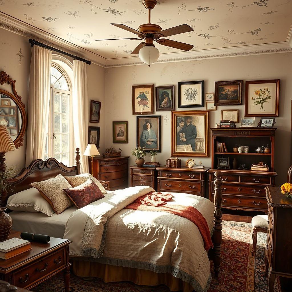 Vintage master bedroom - AI Generated