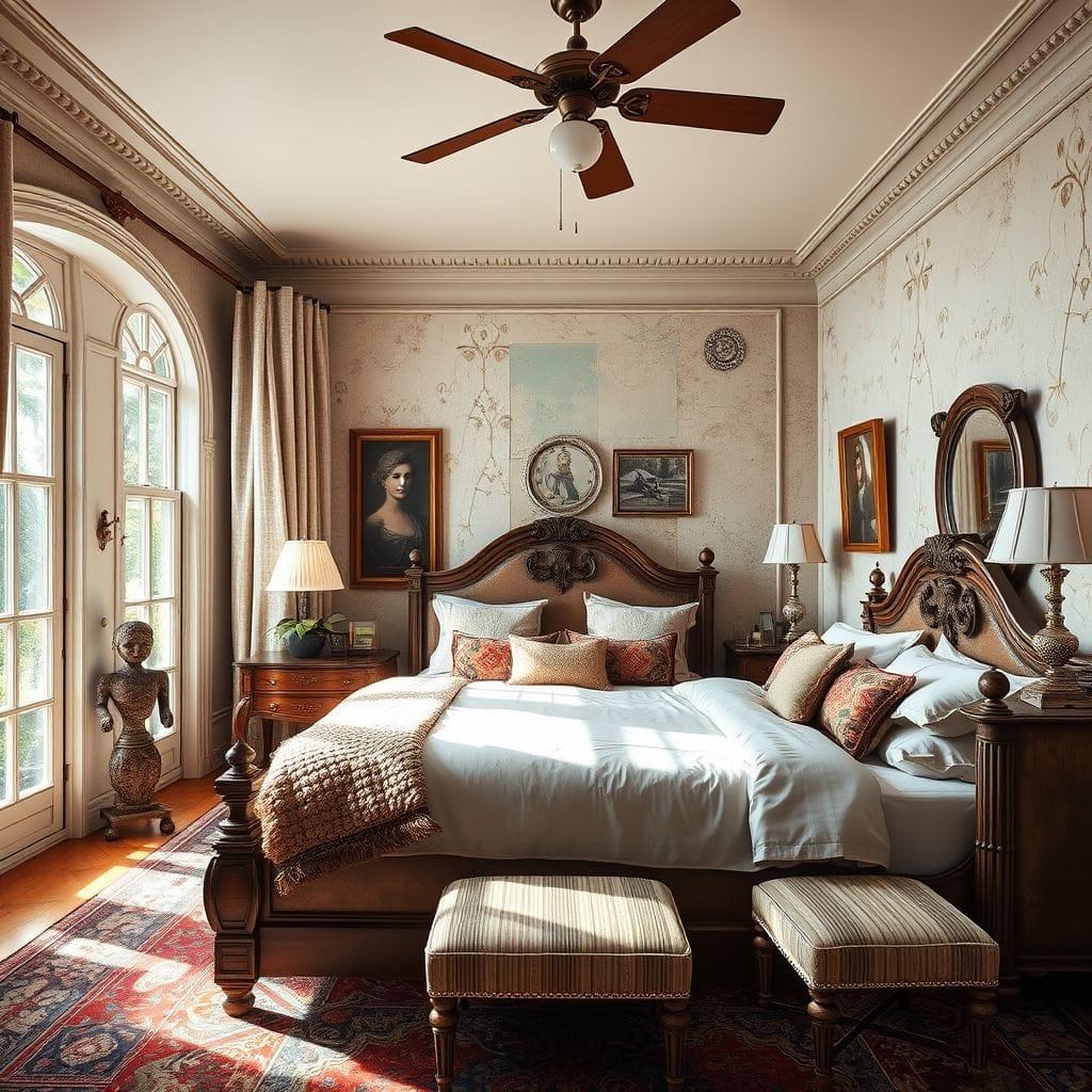 Vintage master bedroom - AI Generated